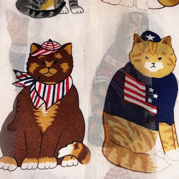 American Cats Scarf (except for a few Siamese and Persians 😂) Vintage - Picture 5 of 5